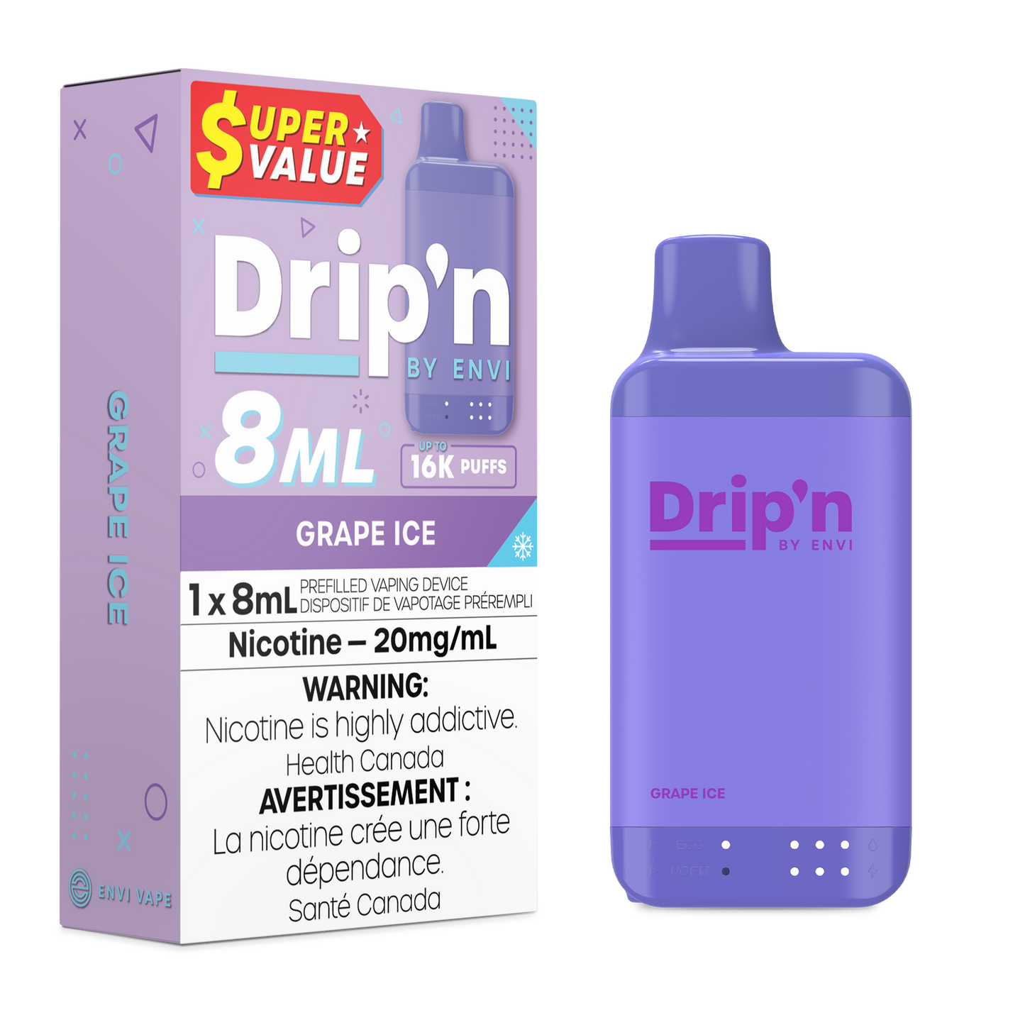 Drip'N 8ml 16K Puff