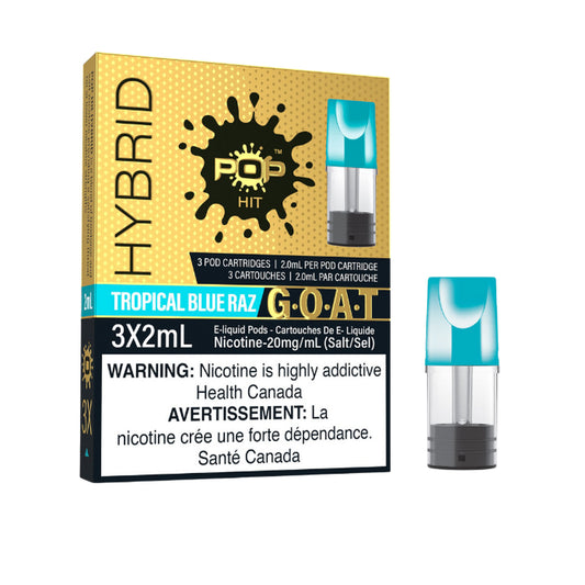 GOAT Pop Pods Hybrid 2% - Tropical Blue Raz %vape easy%%vape%